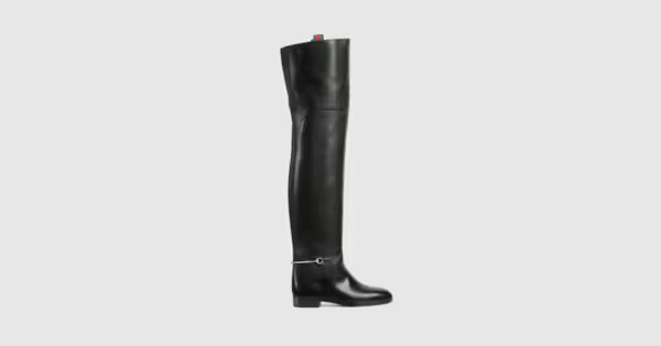 Women's slim Horsebit knee-high boot | Gucci (US)