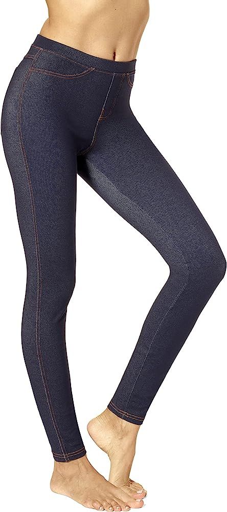 No Nonsense Women's Stretch Denim Legging | Amazon (US)