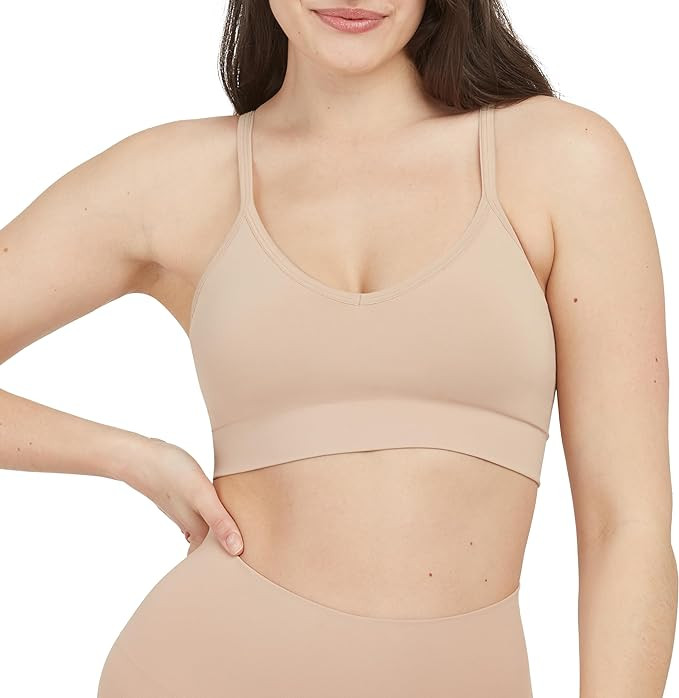 SPANXsmooth EcoCare Seamless Shaping Longline Bralette - Comfortable Everyday Bralette - Women's ... | Amazon (US)