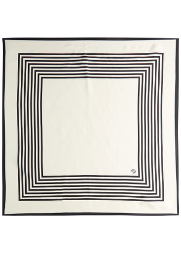 NO.1 striped silk scarf | Harvey Nichols
