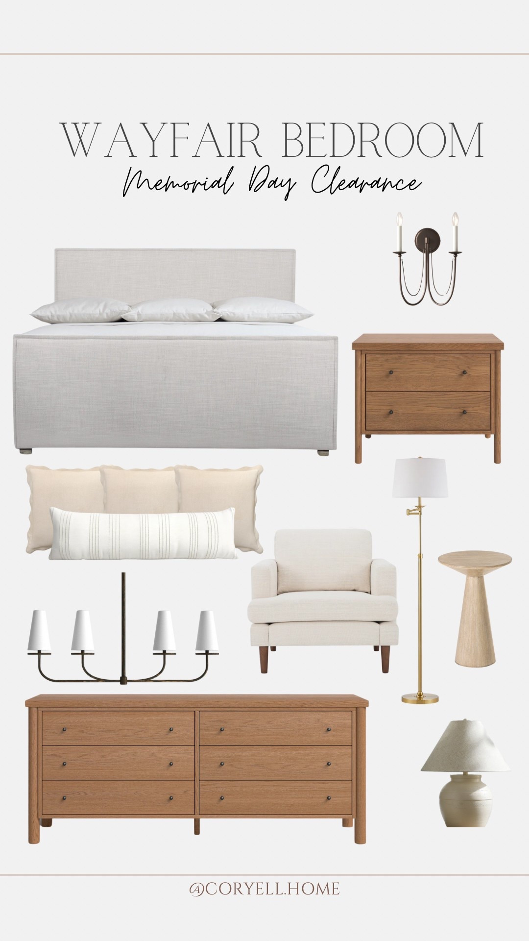 Wayfair’s Memorial Day clearance sale is still going on and there are so many pretty pieces on sale! Love this classic bedroom design with some of my favorite brands! 😊👏🏻

#LTKStyleTip #LTKHome #LTKSaleAlert