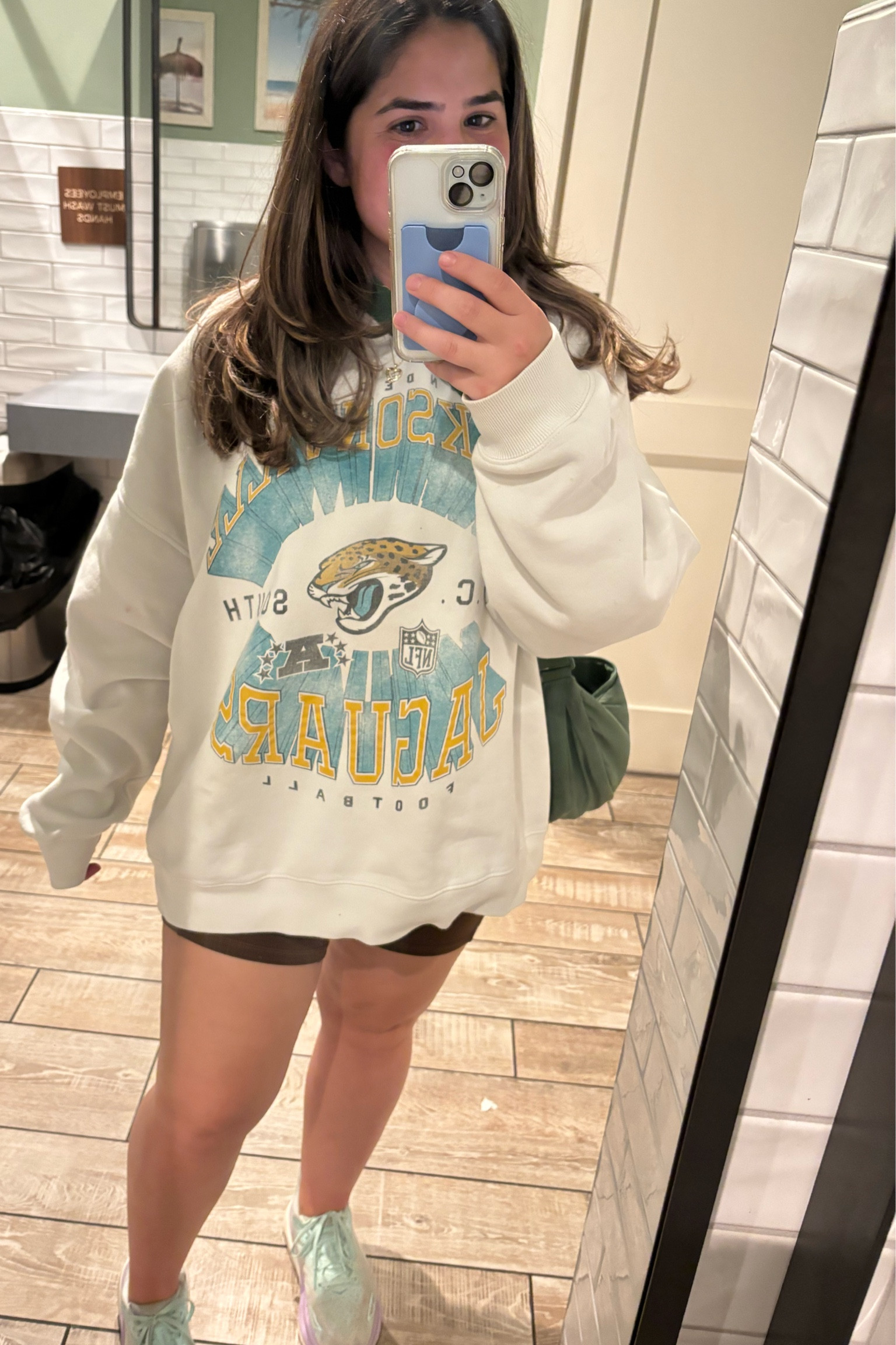 Jacksonville Jaguars unisex sweater shirt from Abercrombie, I wear this at least once a week! So cozy and perfect for lounging during the football seasonn

#LTKfindsunder100 #LTKtravel