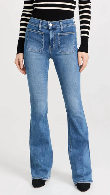 Beverly Skinny Flare Jean With Patch In Sierra | Shop Simon