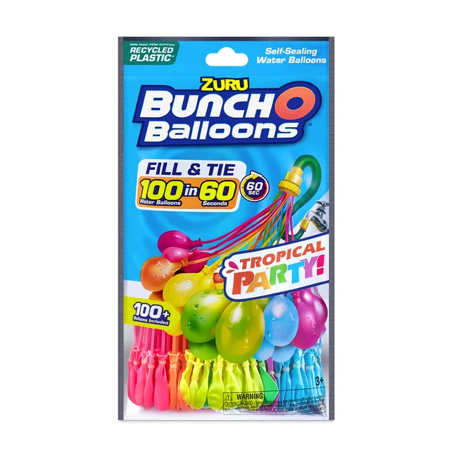 Bunch O Balloons Tropical Party Self-Sealing Water Balloons (3 Pack) | Walmart (US)