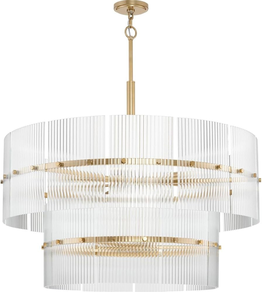 Progress Lighting Seville Collection Nine-Light Soft Gold Contemporary Chandelier | Amazon (US)