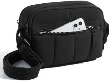 BAGSMART Cross Body Purse, Mini Crossbody Bags for Women Travel Purse, Puffy Shoulder Handbag Wal... | Amazon (US)