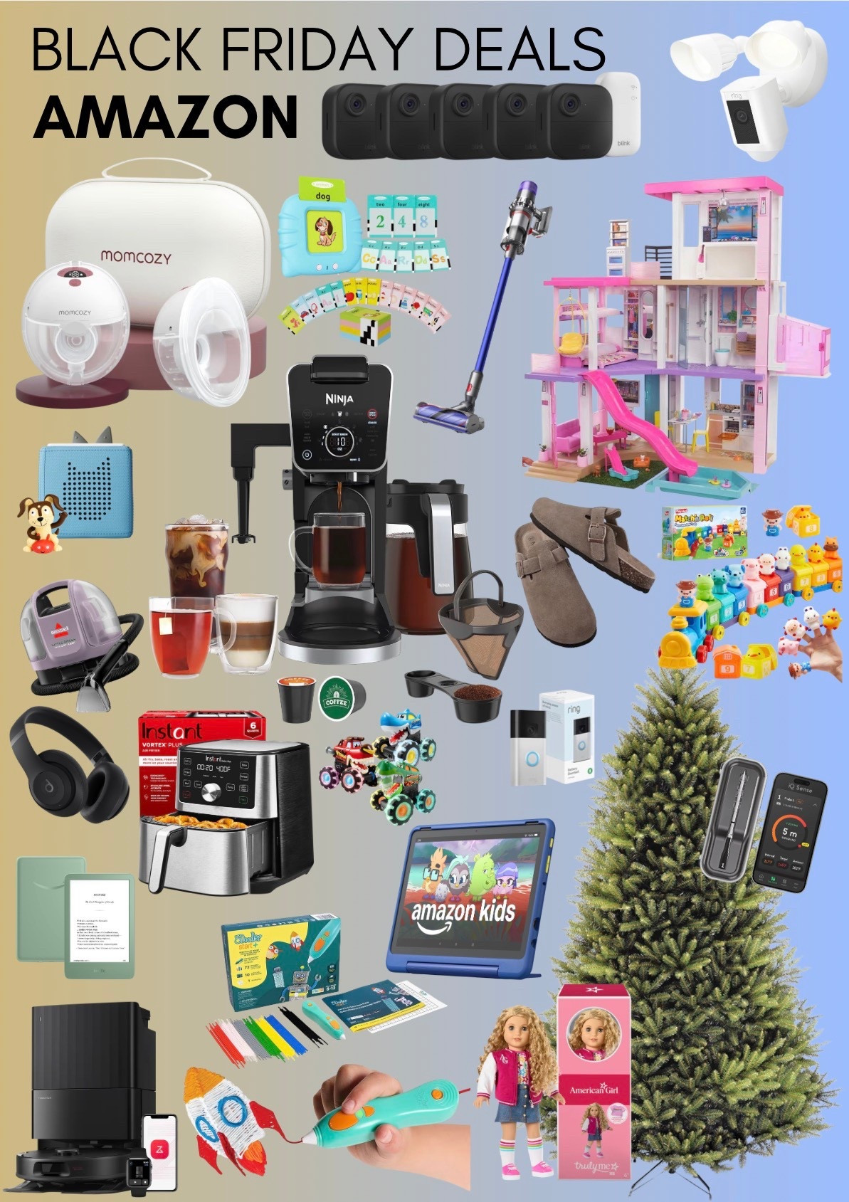 Amazon Black Friday deals that include some household favorites like: our Blink home security system, our daughter’s beloved Barbie Dream House, my favorite hands-free breast pumps, the best clogs you’ll ever put on your feet, the must-have Kindle, my favorite speech-promoting toy for toddlers, AND SO MUCH MORE!!! 

#LTKCyberWeek #LTKHoliday #LTKGiftGuide
