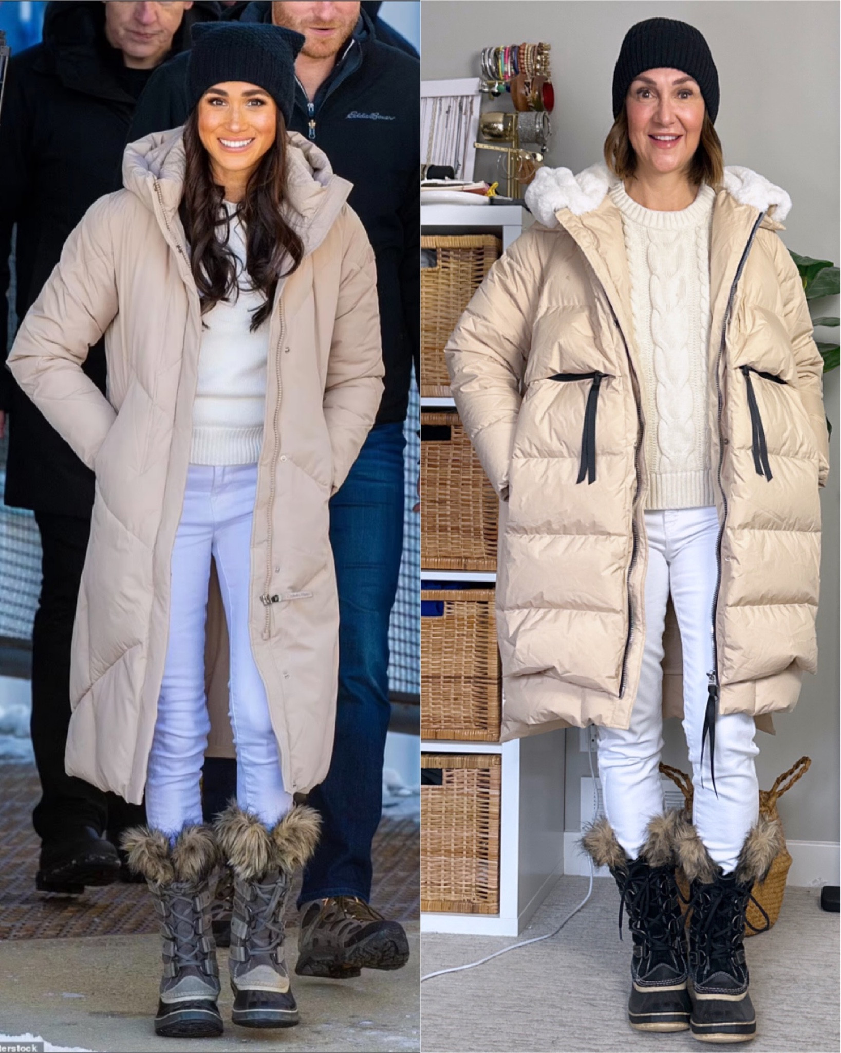 Pinterest inspired neutral winter outfit!
Wearing my usual size 4 in the jeans and sized up to M in the cable knit sweater for a roomier fit.
Wearing my usual S in the puffer coat, it’s so warm and I love the big hood! For the Orolay website (not Amazon) use code CBSTYLED for 20% off!
Sorel boots are the warmest and waterproof but quite heavy, they fit tts.
Also linked the L’Oréal Lumi glowtion I’m loving for light coverage and the perfect amount of glow! I’m wearing shade Medium 
Also linked the hoodie from the beginning of the video, I’m in my usual S#LTKshoecrush #LTKstyletip

#LTKSeasonal