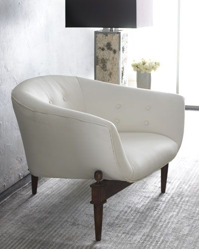 White Scoop Chair | Horchow
