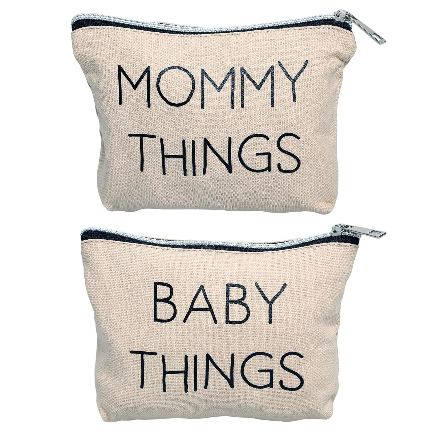 Pearhead Mommy and Baby Canvas Pouch Set, Gift For New Moms, Matching Travel Cases for New Mother... | Amazon (US)