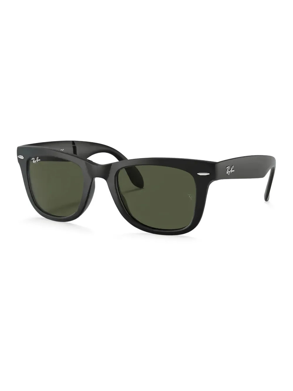 Ray-Ban Wayfarer Folding Sunglasses | Black | FARFETCH LU | Farfetch Global