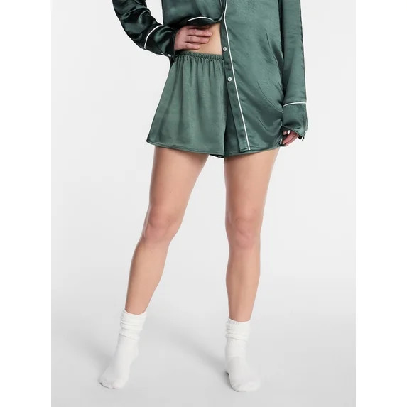 Kacey Lee Women's Satin Sleep Shorts, Sizes XS-XXL | Walmart (US)