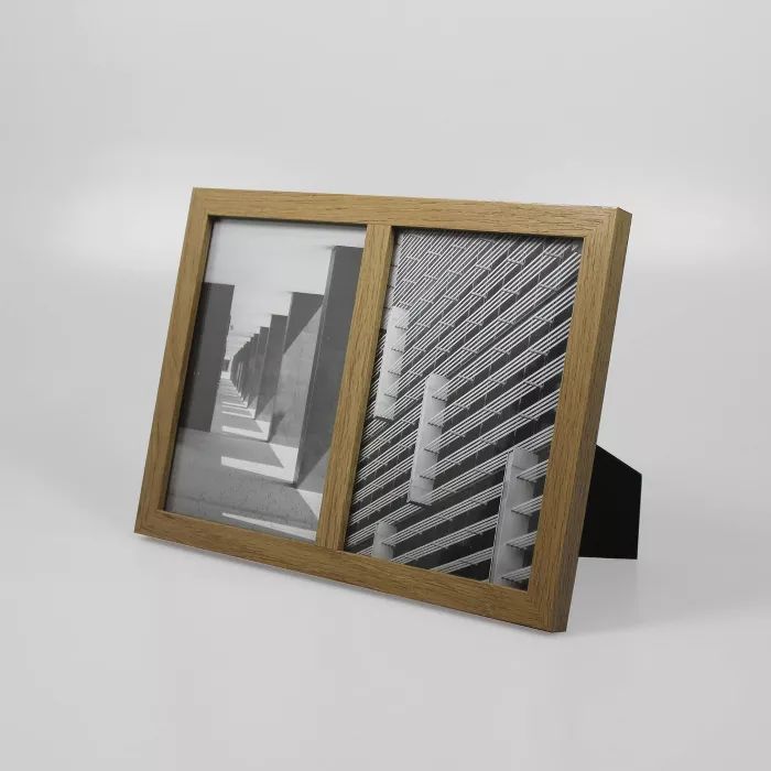 Thin Frame Holds 2 Photos Natural 5"x7" - Made By Design™ | Target