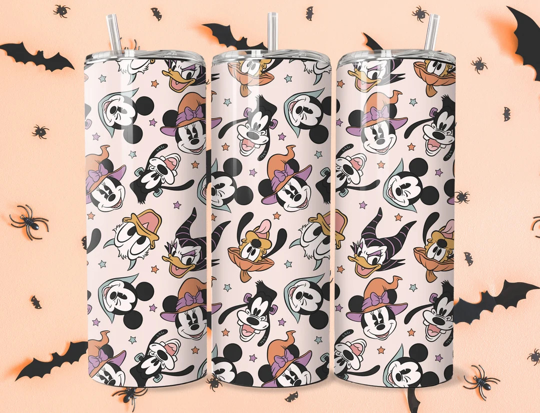 Mickey and Friends Halloween Tumbler, Donald Cup, Coffee Cup, Theme Park Accessories, Trendy Cup,... | Etsy (US)