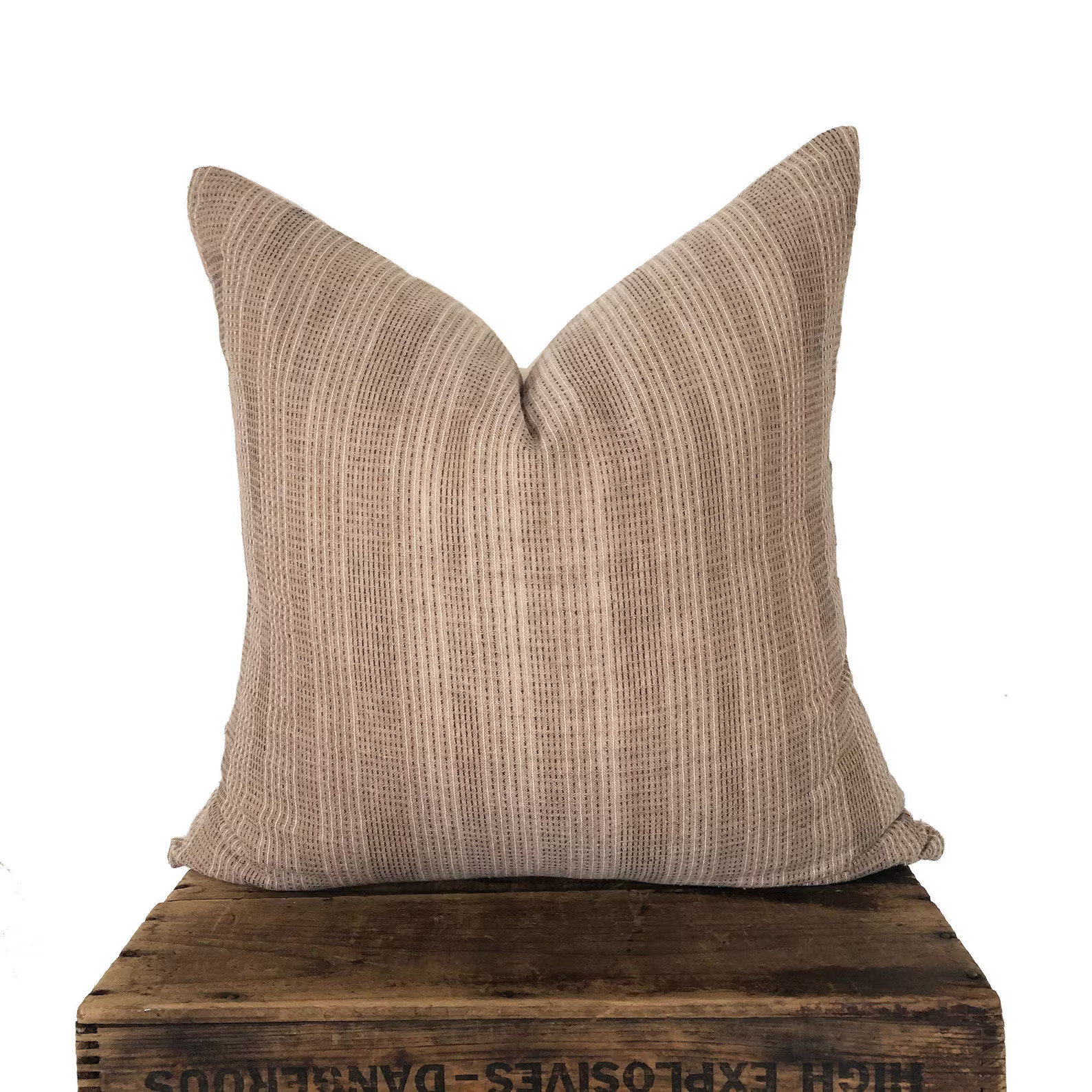 Brown Chiangmai Pillow Cover   Striped Pillow Modern Pillow | Etsy | Etsy (US)