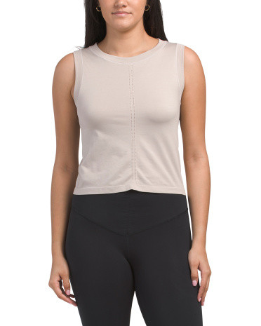Seamless Bridgett Racer Length Slim Fit High Neck Tank | TJ Maxx