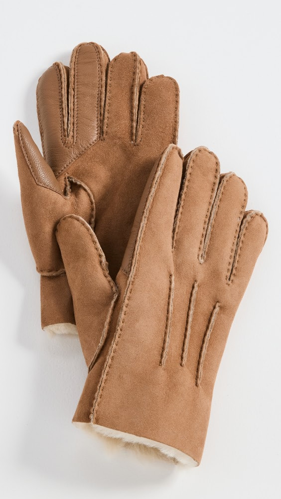 UGG Contrast Sheepskin Gloves | Shopbop | Shopbop