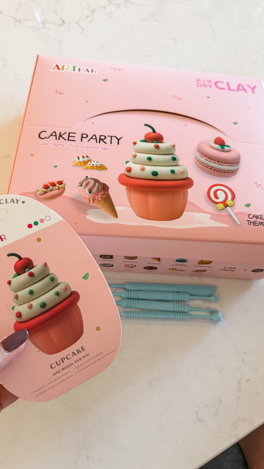 These air dry clay kits from Amazon are so much fun! It comes with 12 individual little projects in a variety of themes. This one is called cake party where are you? Follow the instructions to make cute little treat treats! 🧁 🎂 🍦 

Fun gift idea for birthday parties or craft day with your kiddos.

#LTKKids #LTKSaleAlert #LTKmomlife