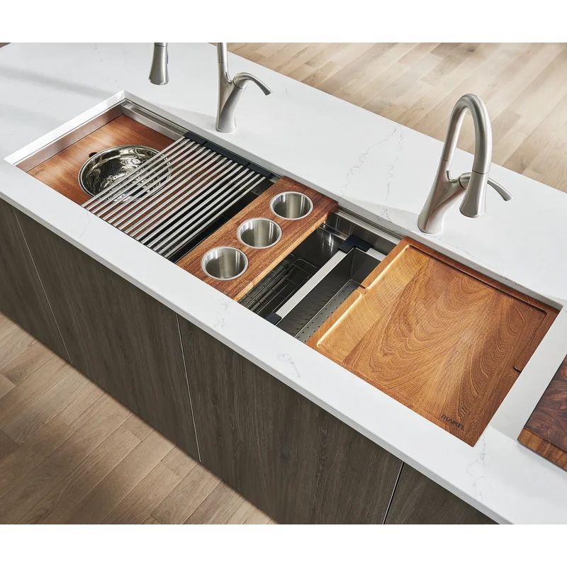 RVH8333 Ruvati Roma 19'' W Single Bowl Stainless Steel Undermount Kitchen Sink | Wayfair North America