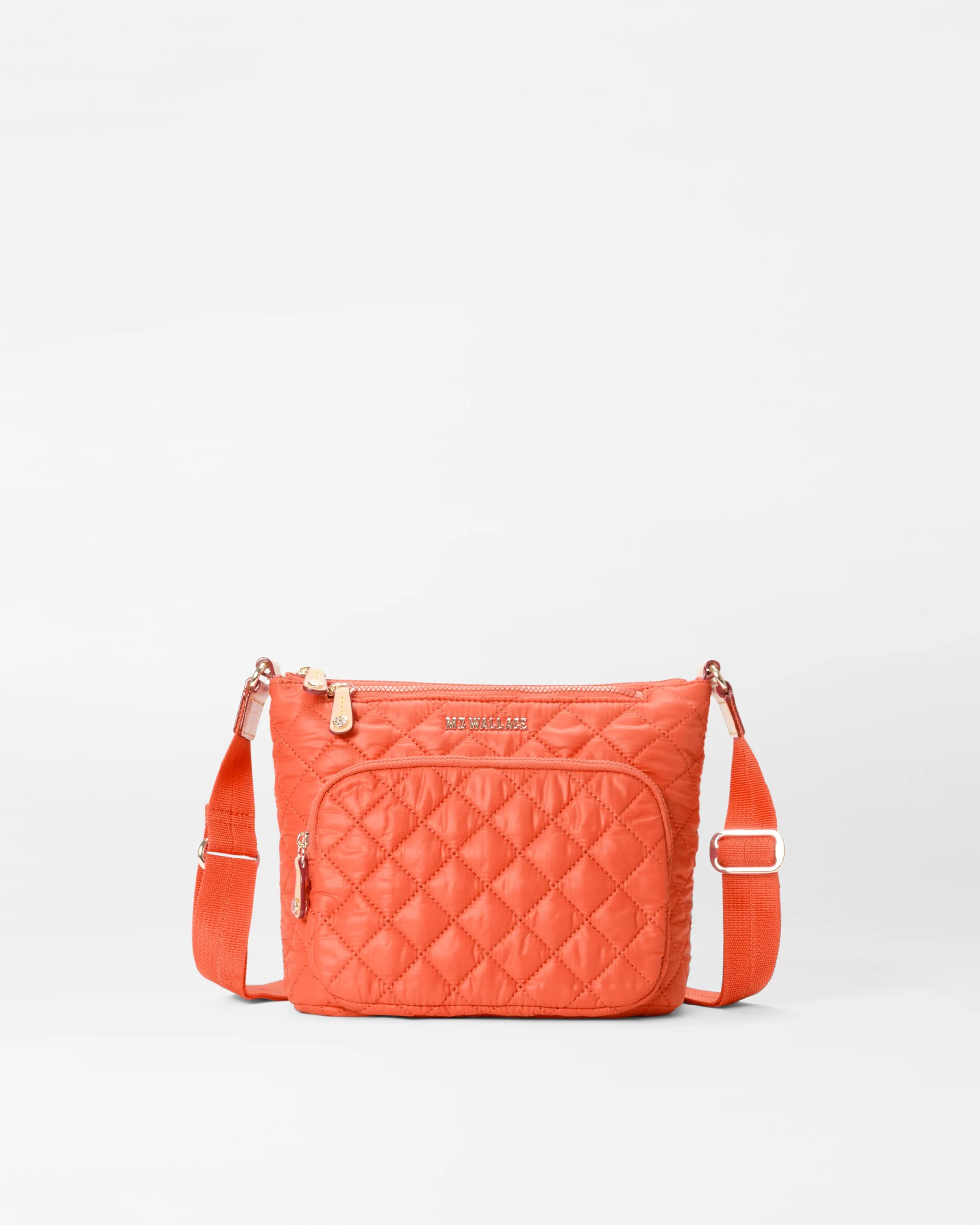 Deluxe Metro Scout Quilted Crossbody Bag in Poppy | MZ Wallace | MZ Wallace