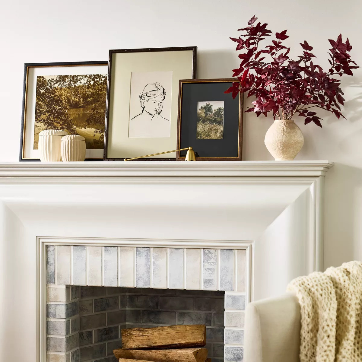 16"x20" Line Drawn Portrait Framed Wall Art: Modern Decor, Vertical Lithograph - Threshold™ des... | Target