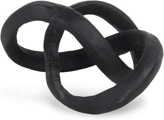 Cheungs Kompo Modern Black Abstract Infinite Knot Décor | Amazon (US)