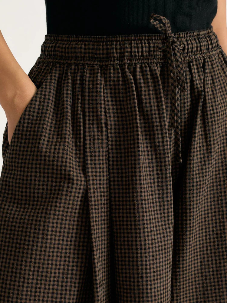 Albaray Brown Gingham Culottes | Next EU