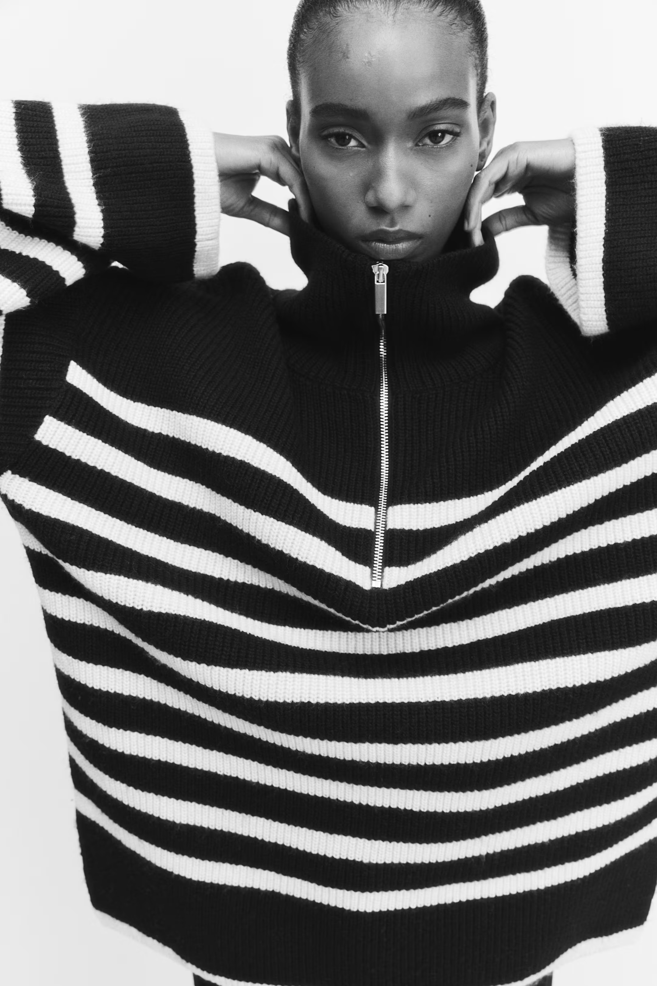 Rib-knit Half-zip Sweater | H&M (US + CA)