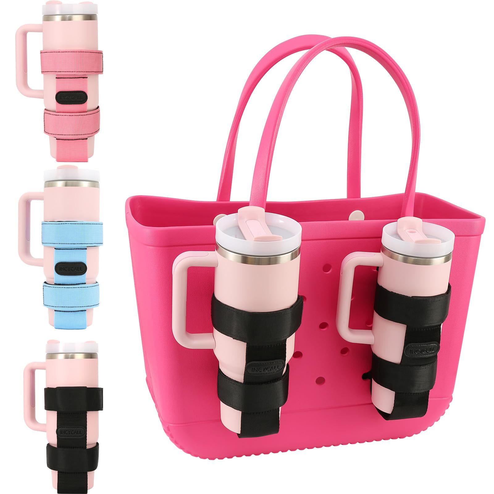 1 Pack Bogg Bag Cup Holder for Stanley/Owala/Yeti, Large Cups Holder Fit 16-40oz, Adjustable Bogg... | Amazon (US)