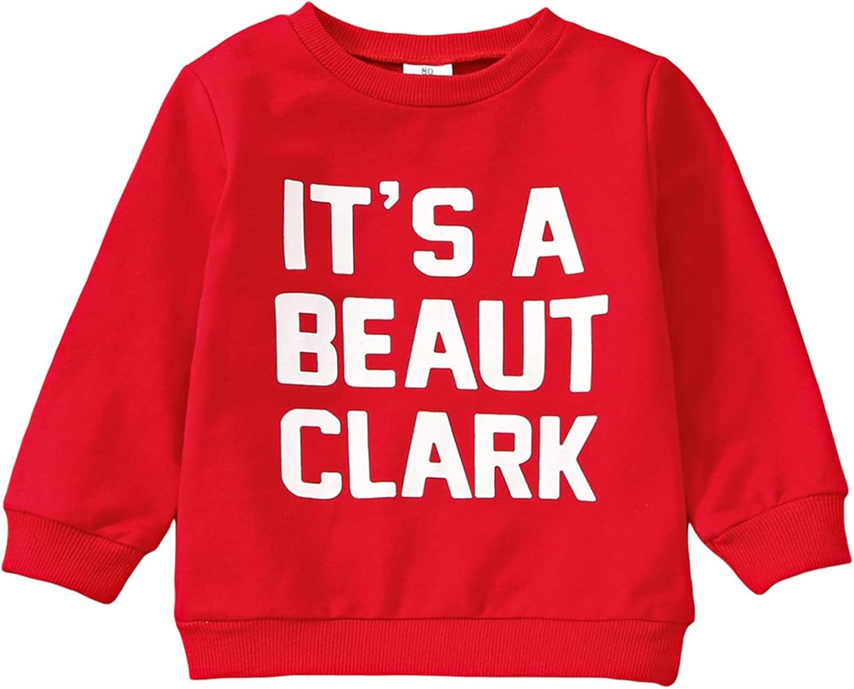 YINGISFITM Toddler Baby Girl Boy Christmas Outfit Crewneck Sweatshirt Long Sleeve Sweater Shirt Pull | Amazon (US)