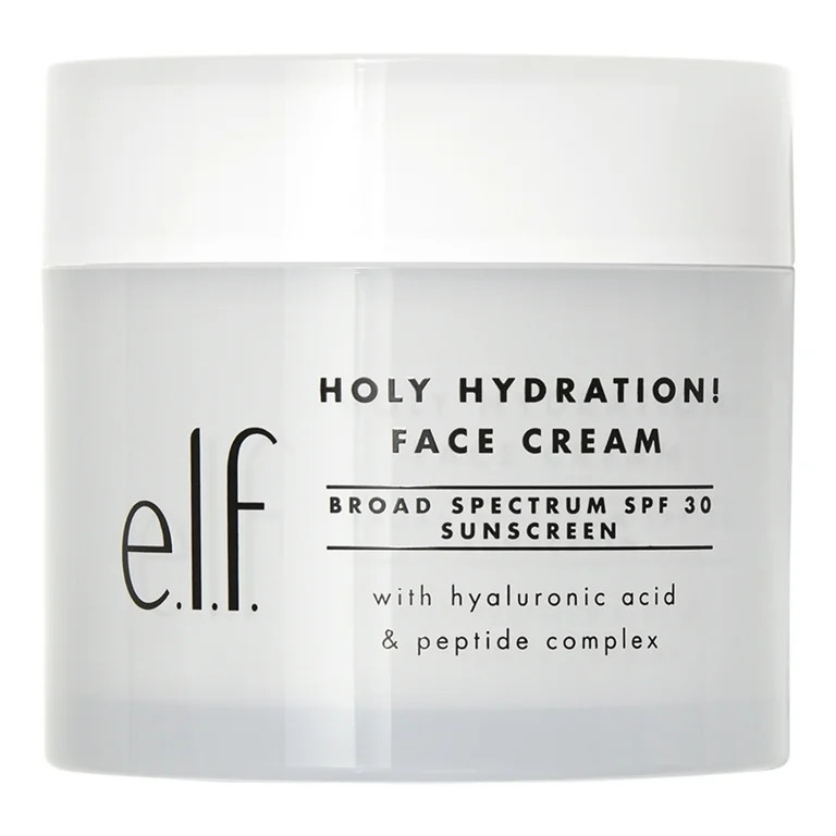 e.l.f. SKIN Holy Hydration! Face Cream Broad Spectrum SPF 30 Sunscreen, 1.7oz | Walmart (US)