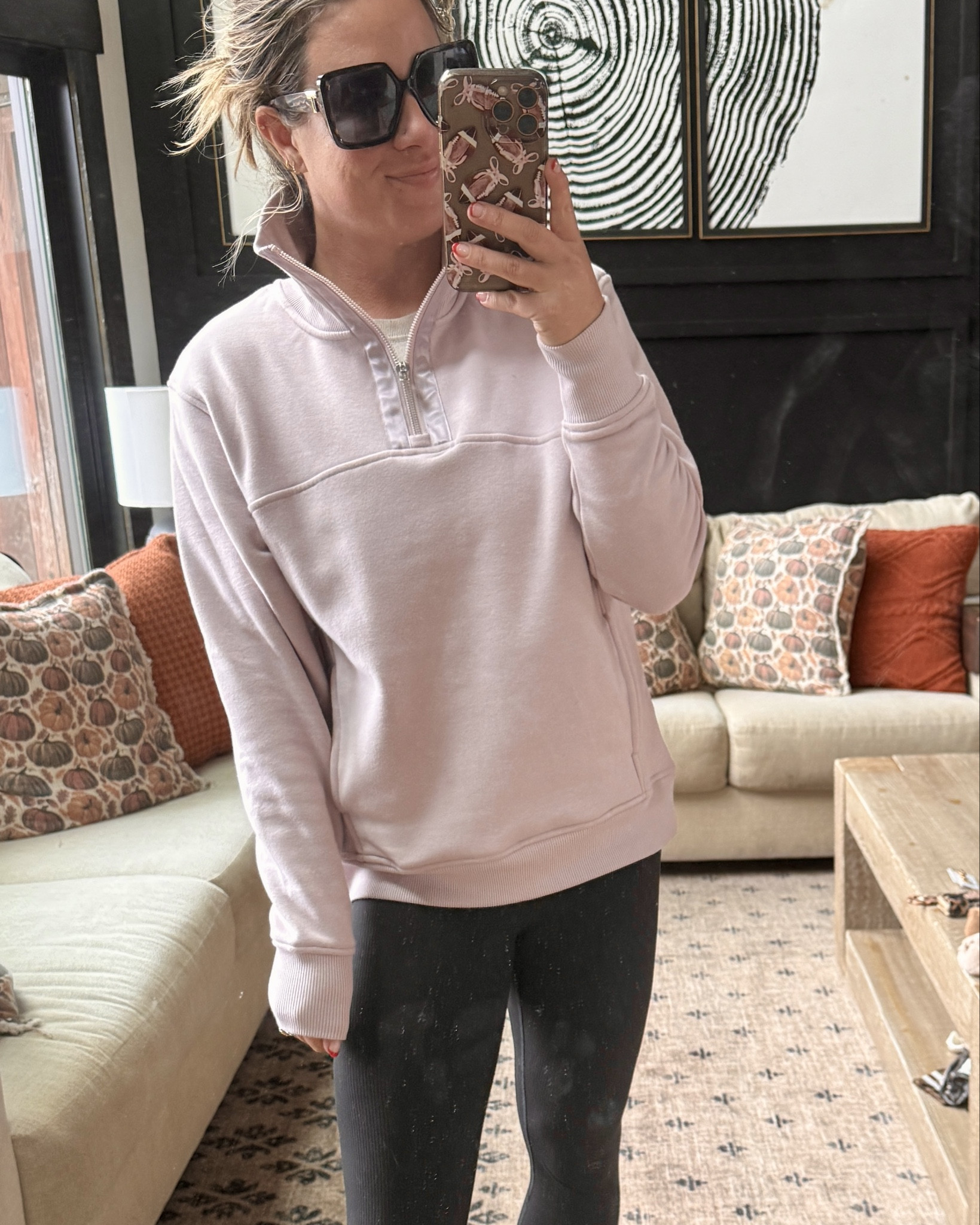 Just grabbed this pullover from Walmart! I love the detailing around the neck and it is fleece lined! Soooo warm and cute! Wearing size small. 

Paired with ribbed black leggings, scrunch socks and tennis shoes! 

Petite style, Walmart style, mom style, errands, casual outfit, fleece half zip, pink

#LTKmomlife #LTKootd #LTKPetite