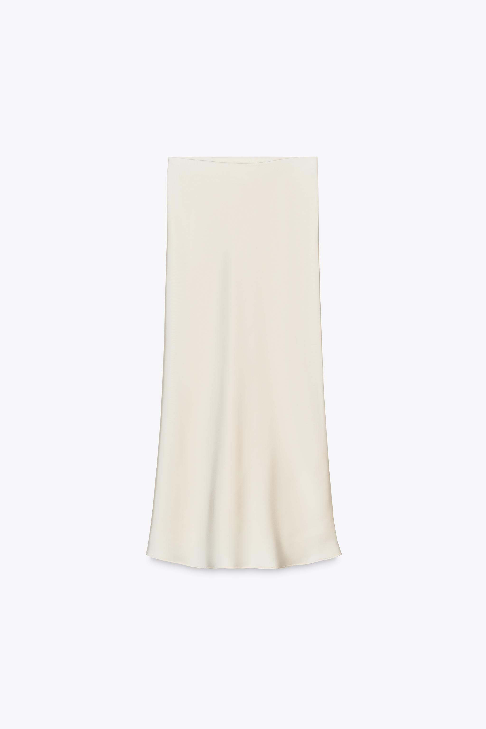 SATIN MIDI SKIRT | Zara US