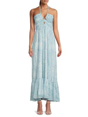 Floral Halter Maxi Dress | Saks Fifth Avenue OFF 5TH