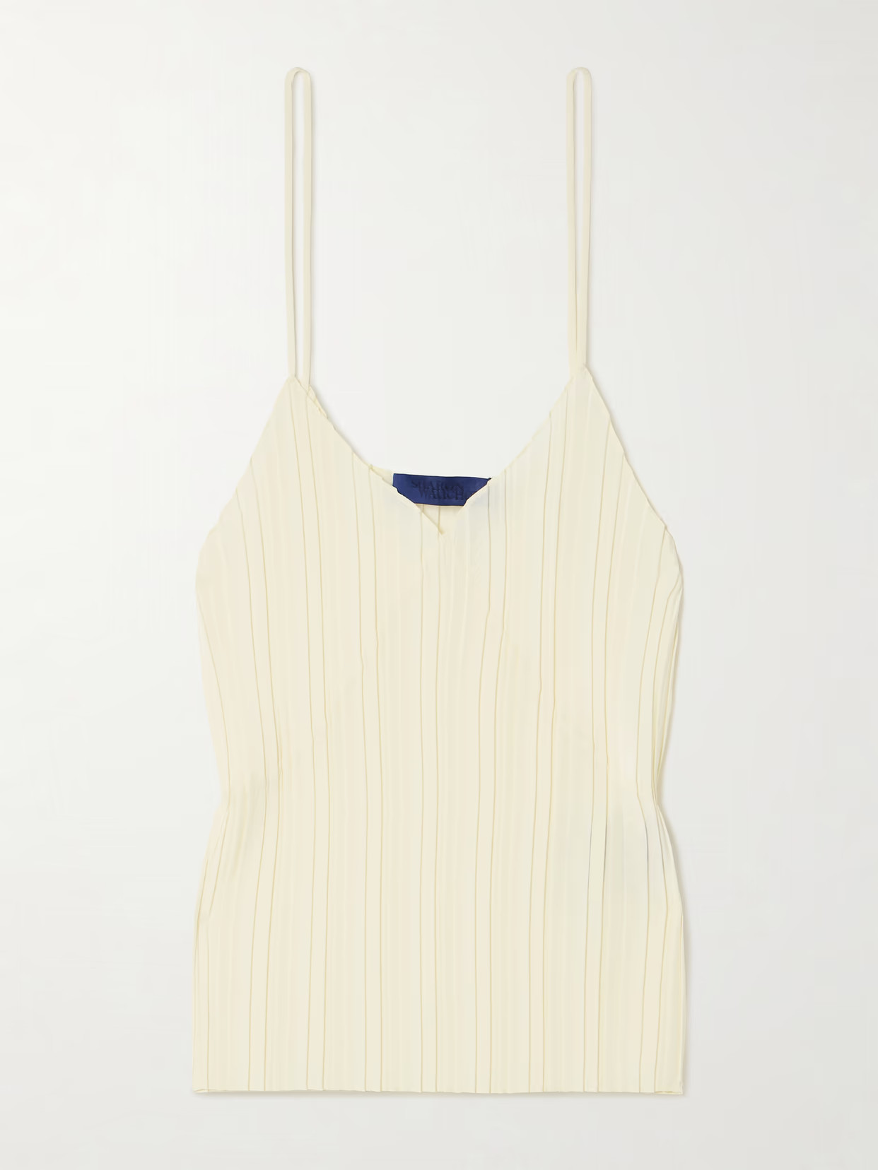 Sharon Wauchob - Kaya Plissé-crepe De Chine Camisole - Ivory | NET-A-PORTER (US)