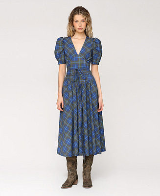 Avec Les Filles Women's Cotton-Blend Printed Fit & Flare Dress - Macy's | Macy's