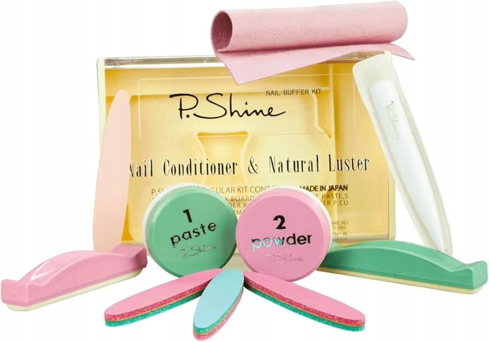 P.shine Japanese Manicure Kit - Nail Strengthener and Growth Set - Nail Hardener for Damaged Plat... | Amazon (US)