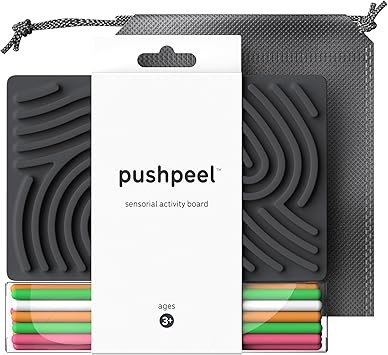 Sensory Activity Board: Silicone Fidget Toy for Calming, Stress, Anxiety, ADHD & Autism | Silent,... | Amazon (US)