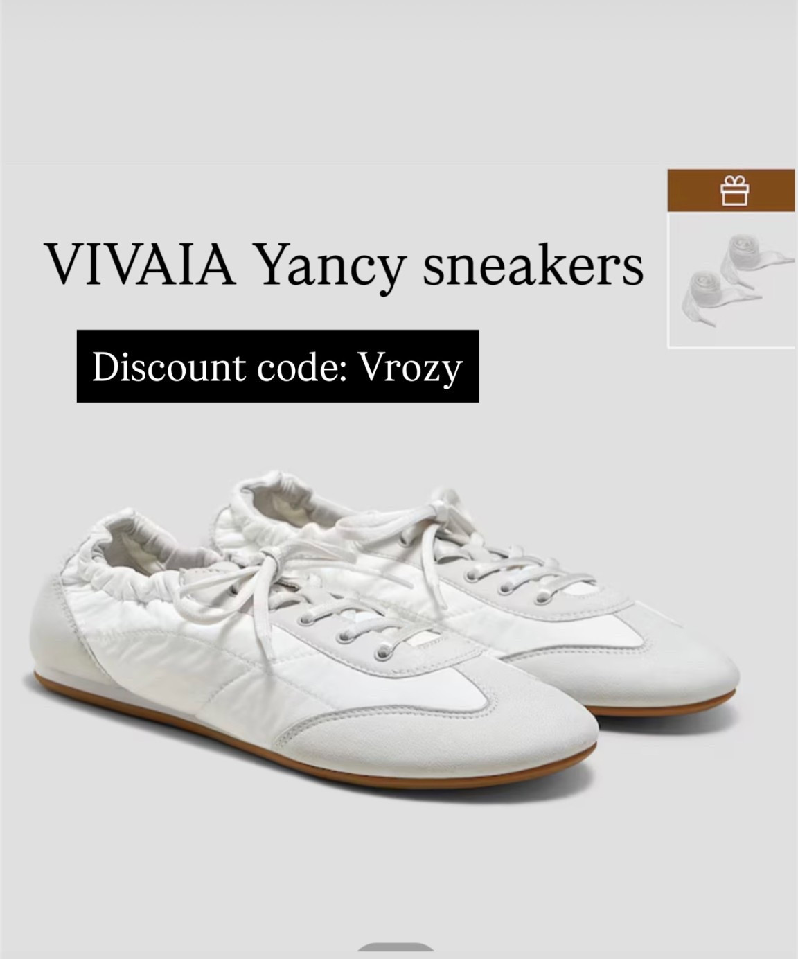 VIVAIA Yancy sneakers

DISCOUNT code: Vrozy

#LTKStyleTip #LTKSeasonal