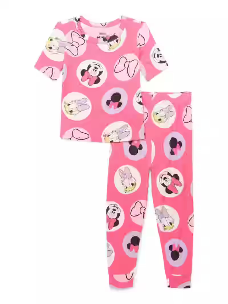 Character Toddler Viscose Unisex 2-Piece Pajama Set, Sizes 12M-5T | Walmart (US)