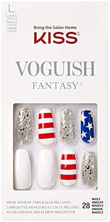 Kiss Voguish Fantasy Press on Manacure 4th of July Nails - Ibiza | Amazon (US)