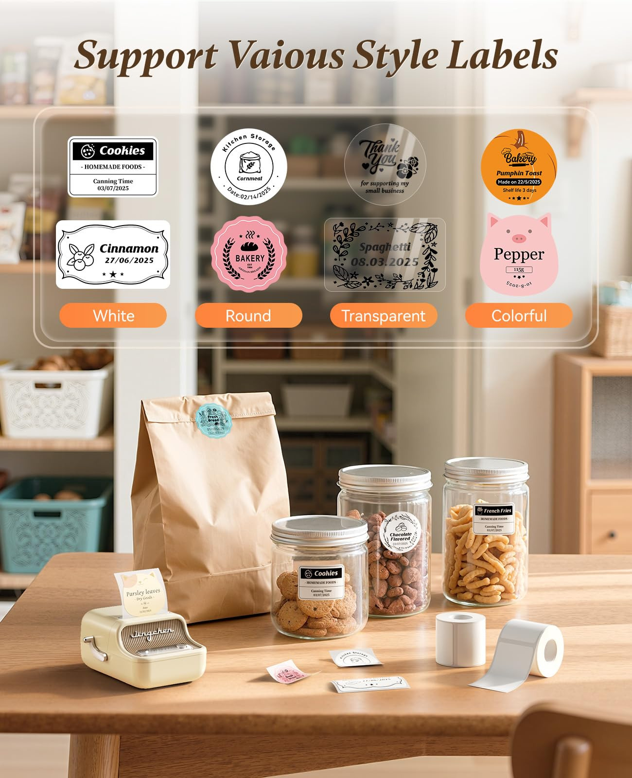 NIIMBOT B21 Label Maker, Thermal Label Printer, Portable Inkless Label Makers for Home/Office/Bus... | Amazon (US)