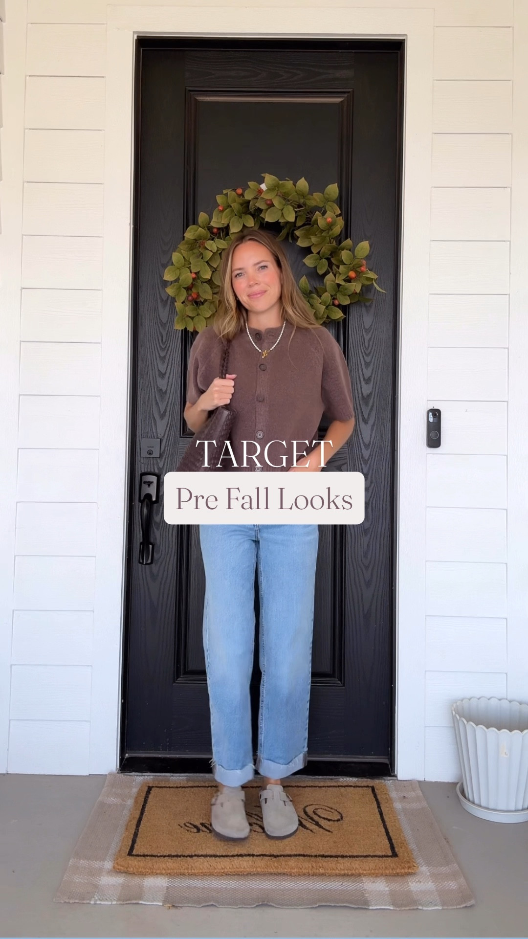 Target does pre fall better than anyone else! 

Wearing size M in short sleeve cardigans 
Size L in striped cardigan 
Size XS in black & beige sets
Size XS in beige crochet cardigan 
Size M in brown knit top 
Size S in denim jacket 