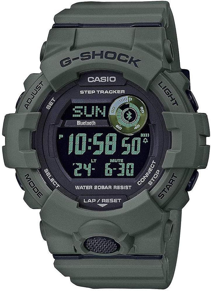 Men's Casio G-Shock Green Power Trainer Watch GBD800UC-3 | Amazon (US)