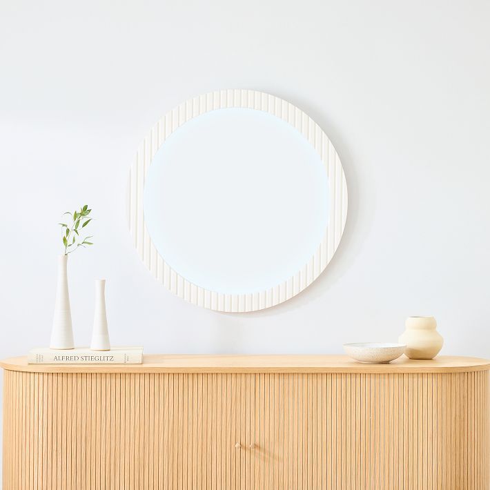 Quinn Lacquer Round Wall Mirror - 30" | West Elm (US)
