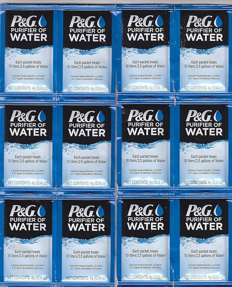 P&G Purifier of Water Portable Water Purifier Packets. Emergency Water Filter Purification Powder... | Amazon (US)