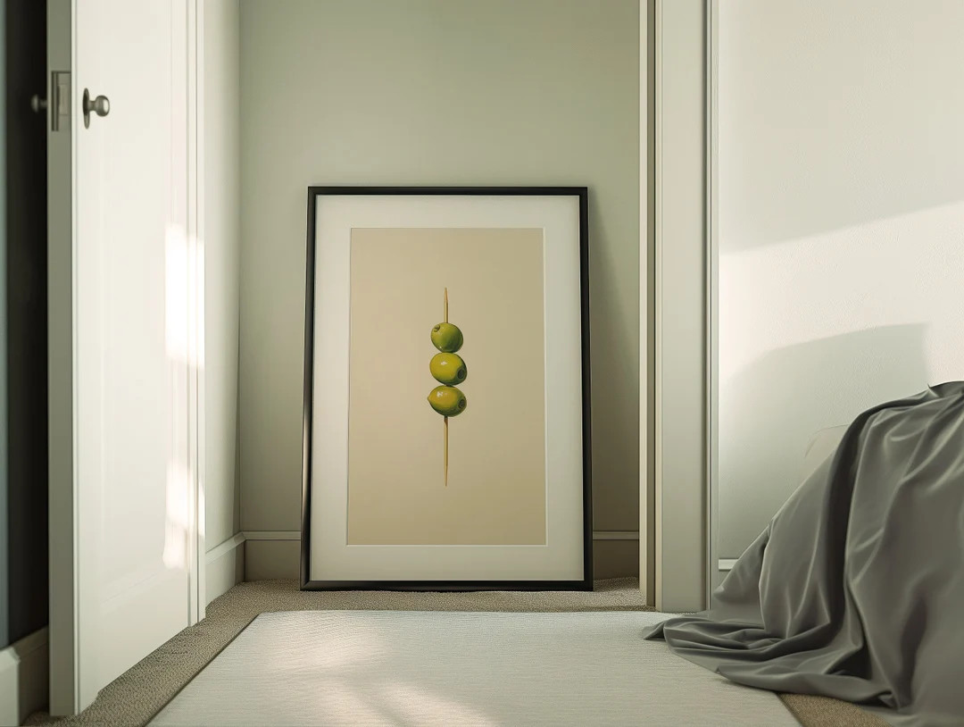 Cocktail Olives Print, Martini Poster, Minimalist Wall Art, Cocktail Menu, Alcohol Poster, Hand-d... | Etsy (US)