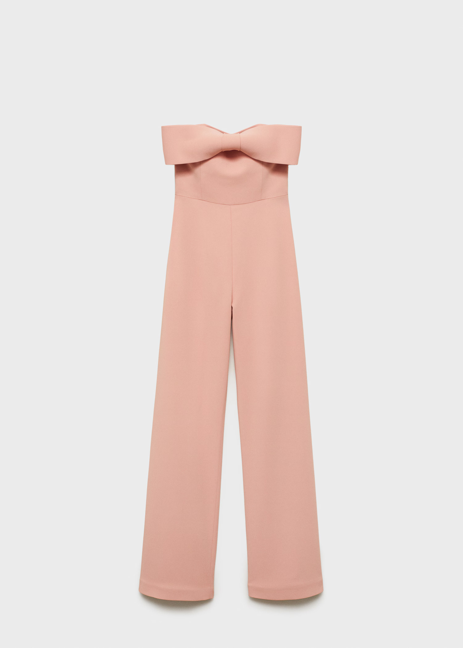 Strapless jumpsuit with bow neckline - Dames | MANGO Nederland | Mango EU