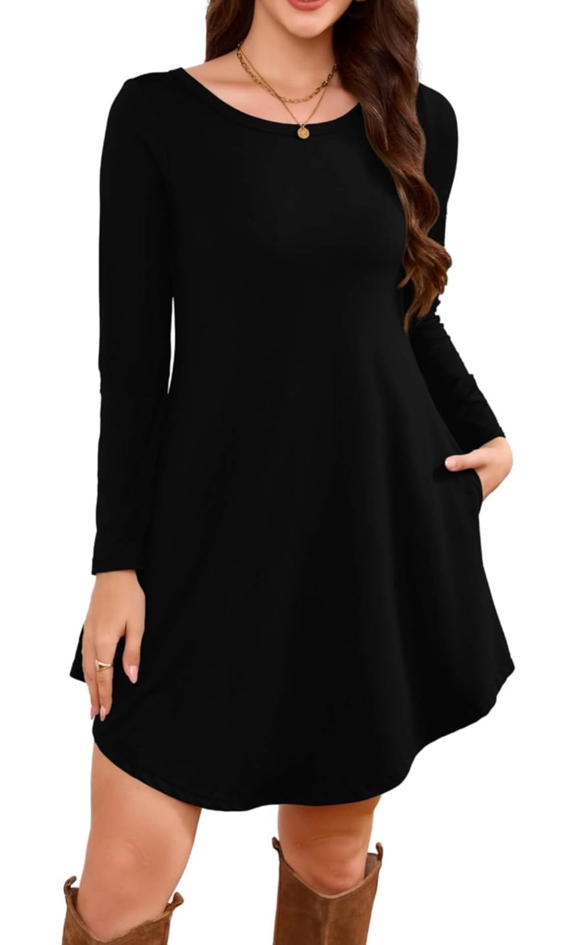 Comfy and classy dresses. Just the basics 🖤

#LTKHoliday #LTKOver40 #LTKootd