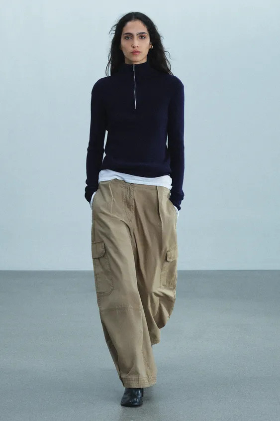ZW COLLECTION CARGO TROUSERS | Zara UK